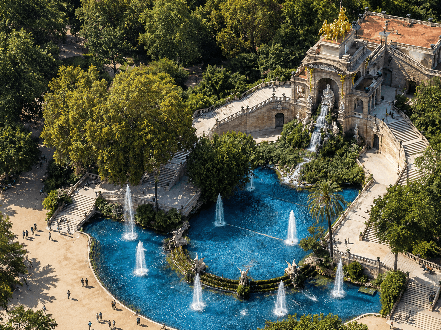 Proyecto de circularidad del agua de la fuente de la Ciutadella